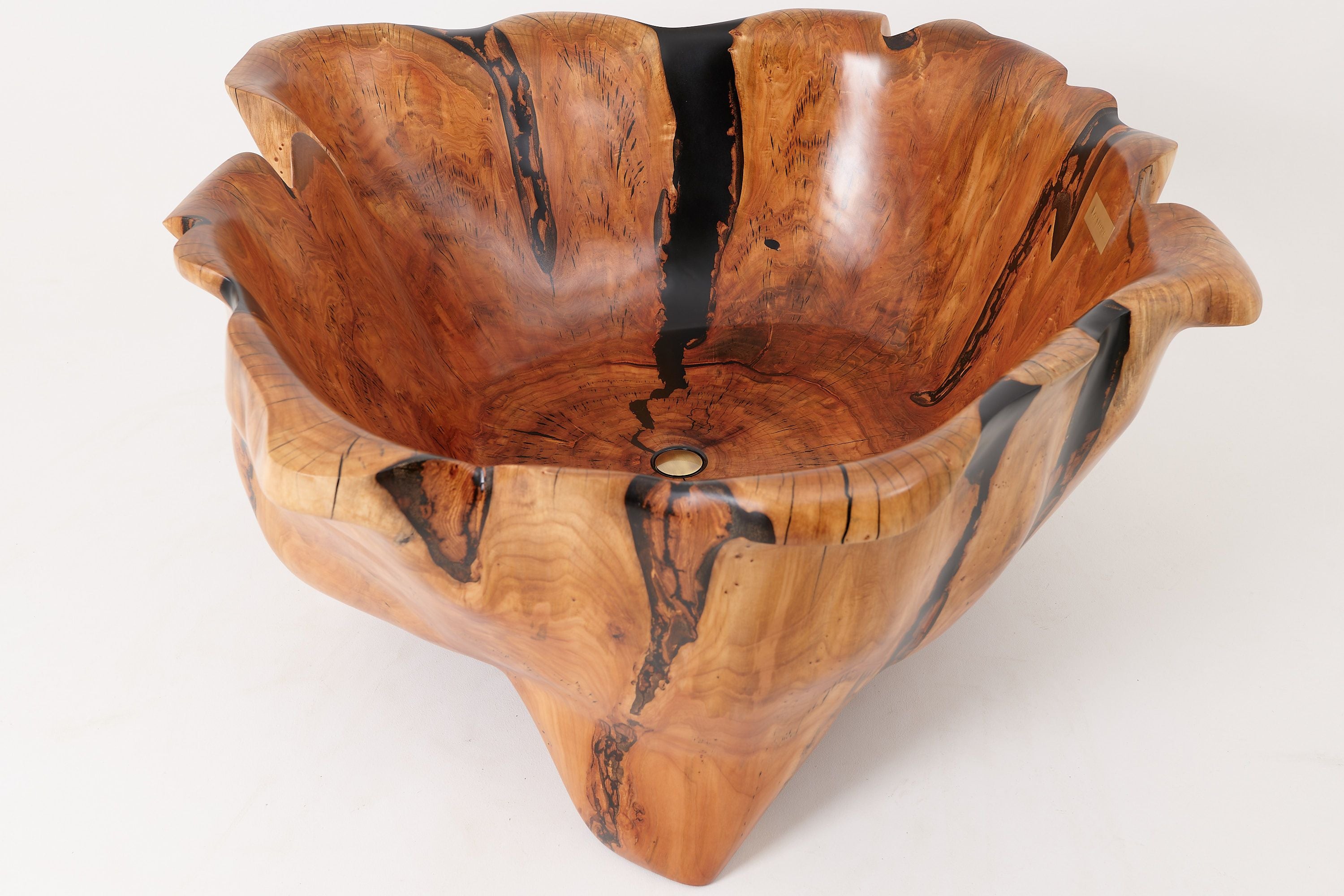 Live Edge Bathtub Carved from Single Piece of Wood, Logniture - image 17