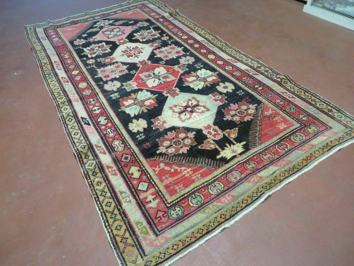 5' X 9' Antique Karabagh Caucasian Rug Handmade Wool Carpet Organic Dyes Nice - Jewel Rugs, view 3