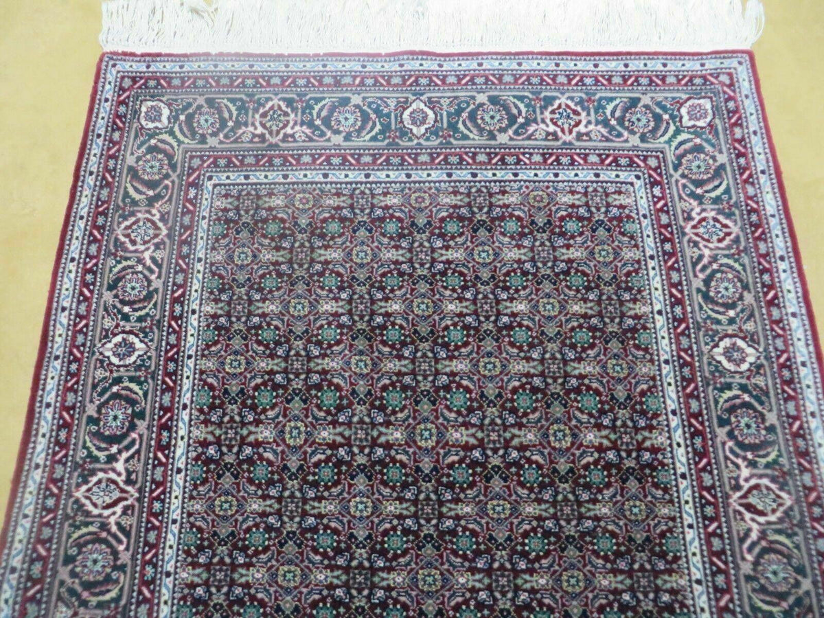 3' X 5' Vintage Fine Handmade Indian Amritsar Wool Silk Rug Nice - Jewel Rugs, view 3