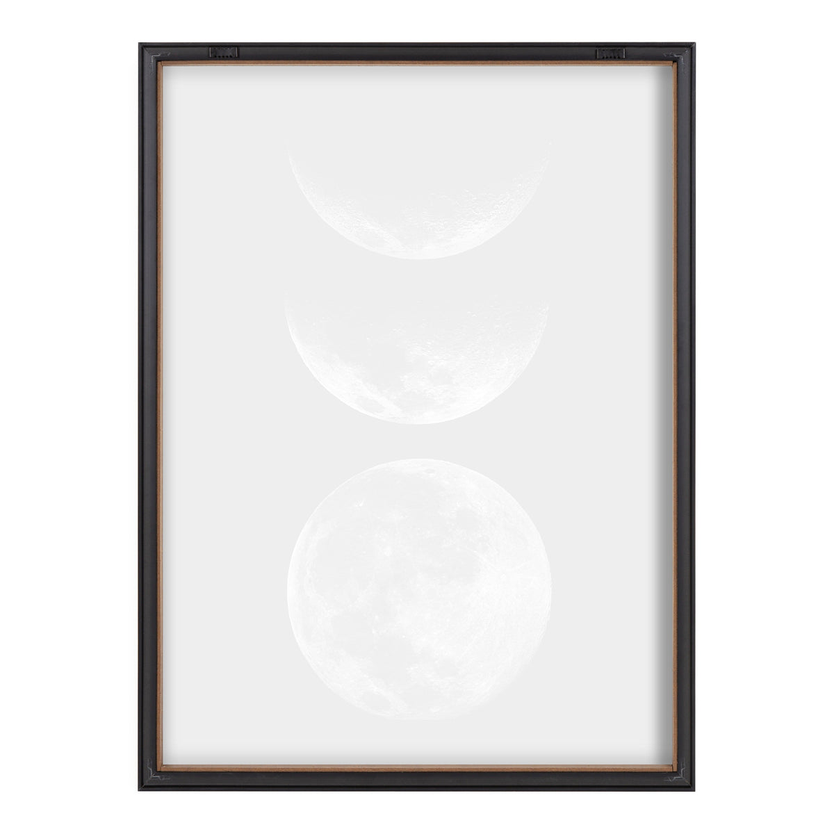 Blake Mod Moon It's Just a Phase Framed Printed Glass by The Creative Bunch Studio