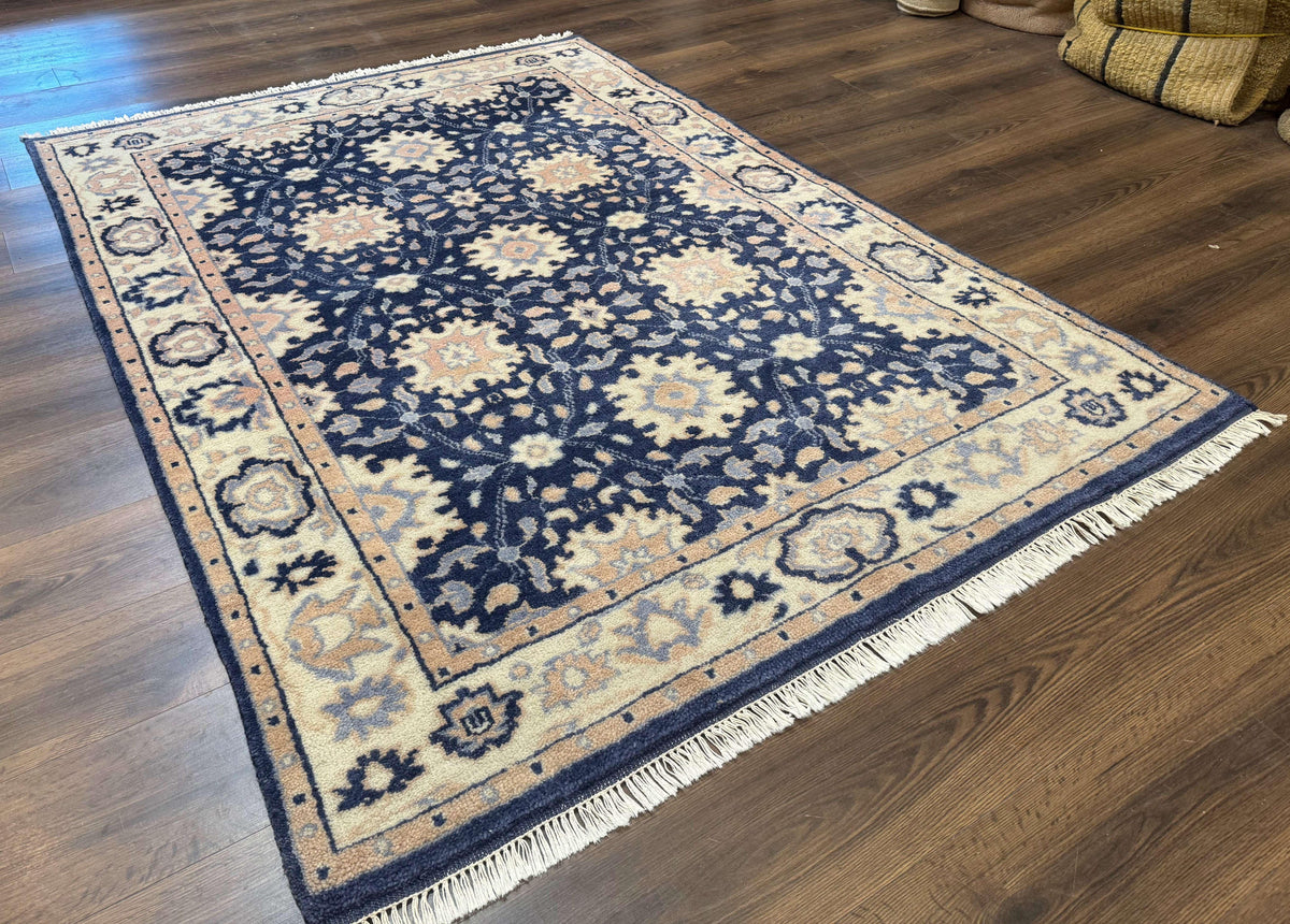 Blue and Beige Indian Rug, Indo Persian Carpet - Jewel Rugs, view 2