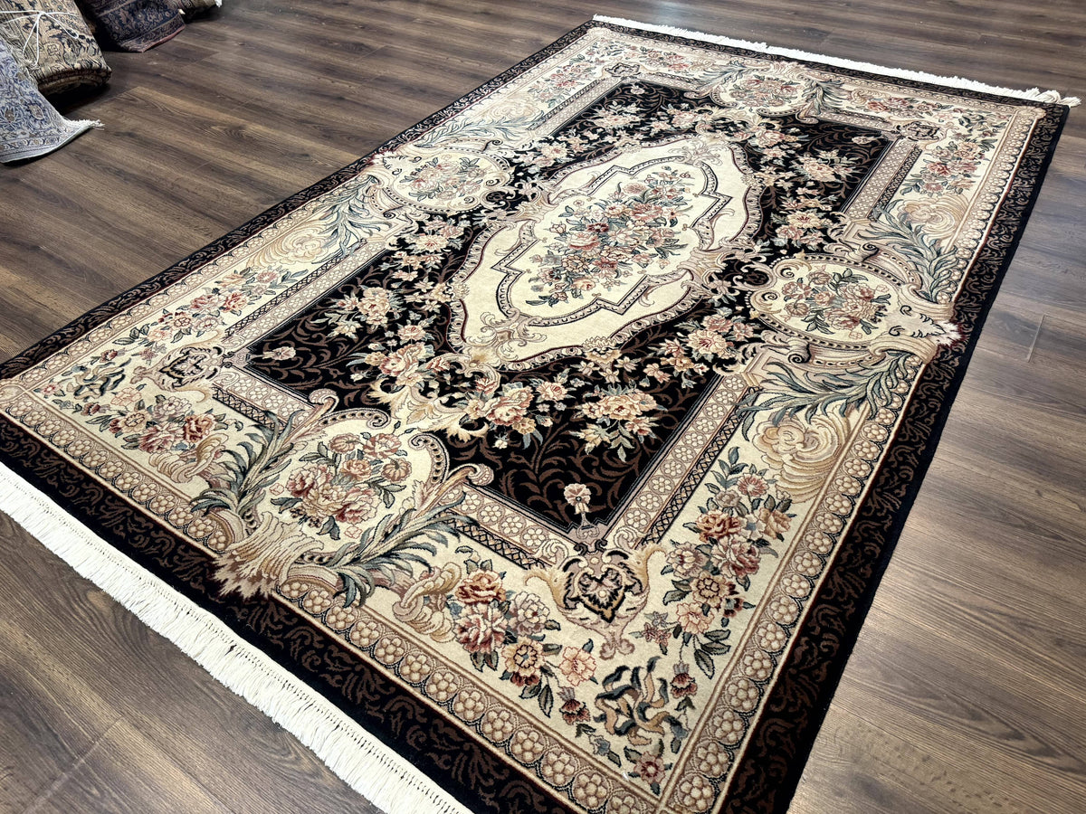 Aubusson Rug 6x9, European Design, Fine 170 KPSI, Elegant Carpet - Jewel Rugs, view 13