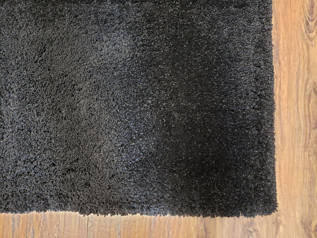 Black Shag Rug 8x10, Savafieh Milan Fluffy Black Carpet, Room Sized Shag Rug, Modern Contemporary Rug, Soft Living Room Rug, Bedroom Rug - Jewel Rugs, view 9