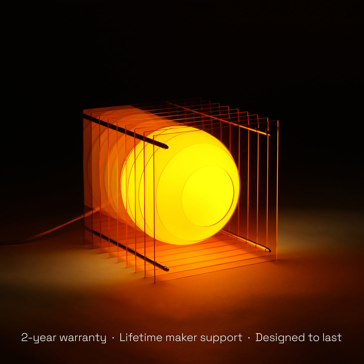 Lớp big square in orange acrylic - BằNG, view 4