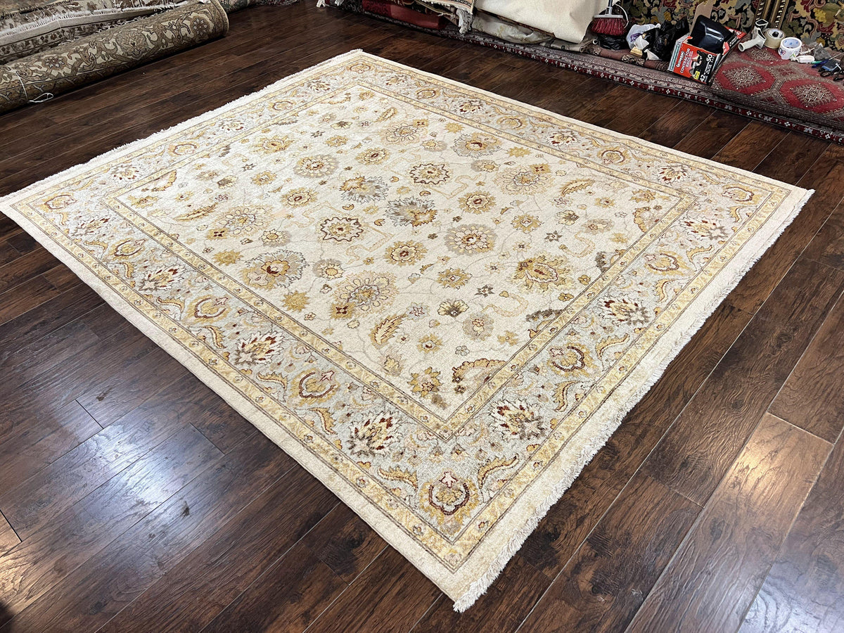 Peshawar Rug 8x10, Oushak Rug, Neutral Colors Hand Knotted Farmhouse Rug - Jewel Rugs, view 13