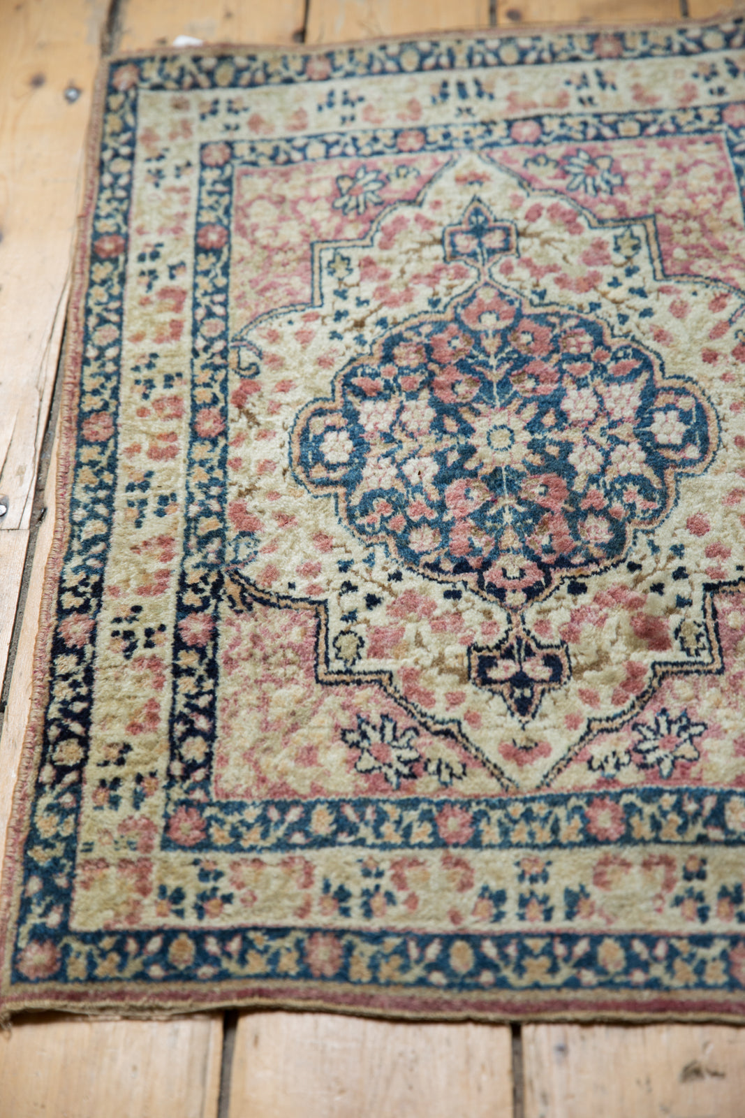 2x2.5 Antique Kerman Square Rug Mat