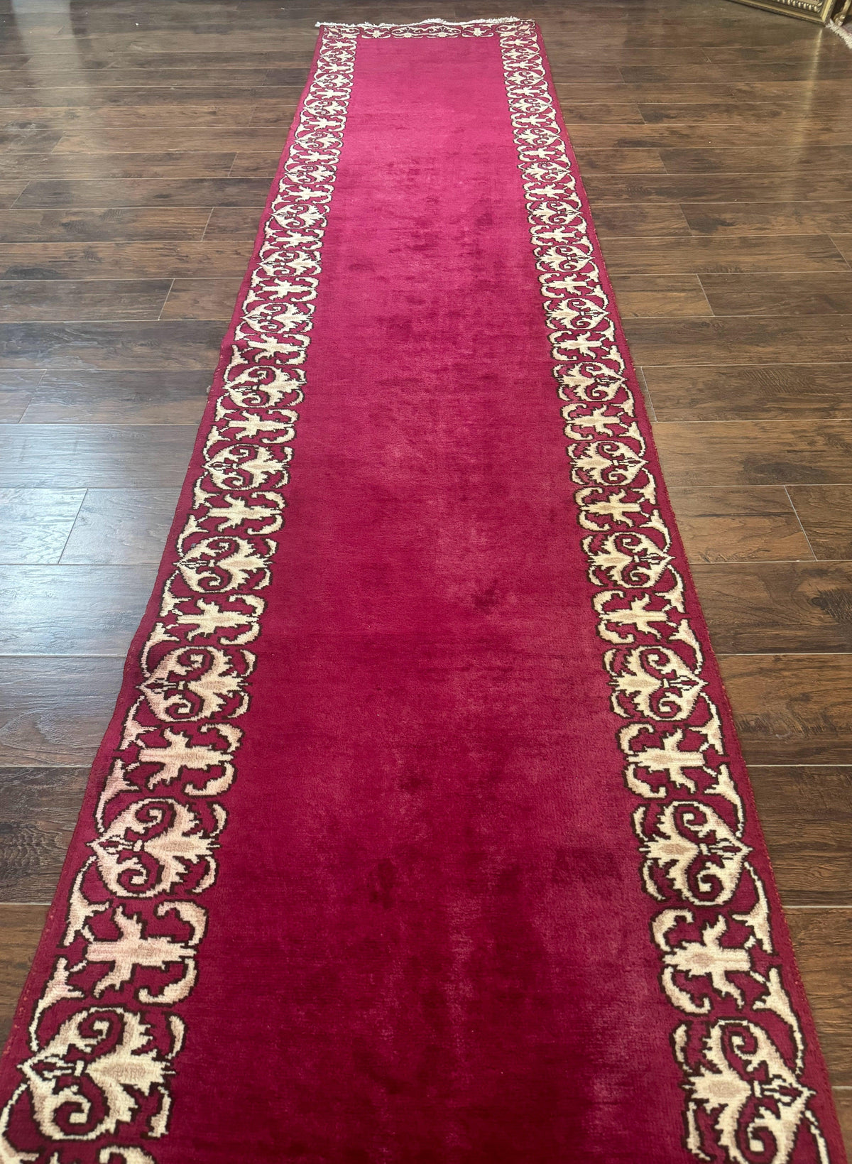 Red Persian Kerman Runner Rug 3x16 - Jewel Rugs, view 13