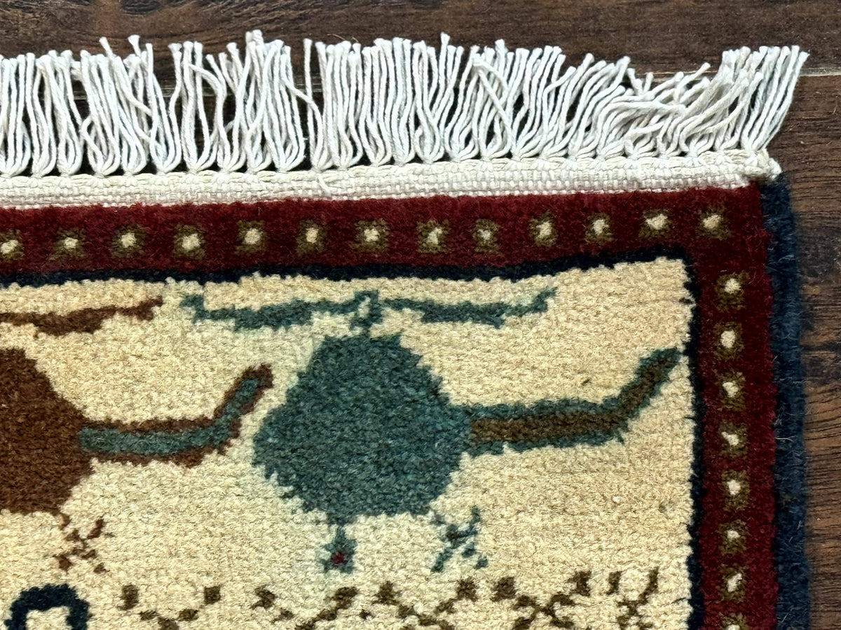 Afghan War Rug 2 x 2.6, Guns Tanks Helicopters - Jewel Rugs, view 8