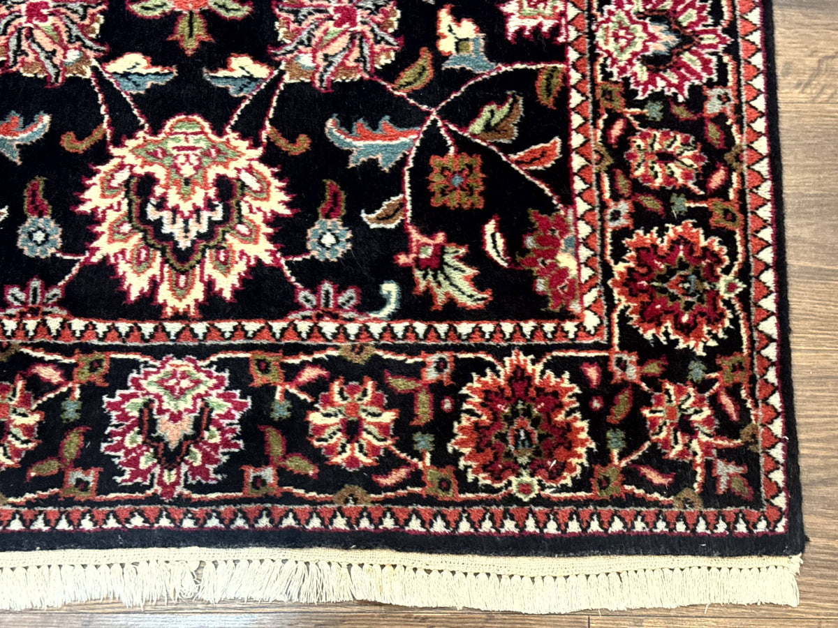 Indo Persian Sarouk Rug 3x5, Black Traditional Oriental Carpet - Jewel Rugs, view 10