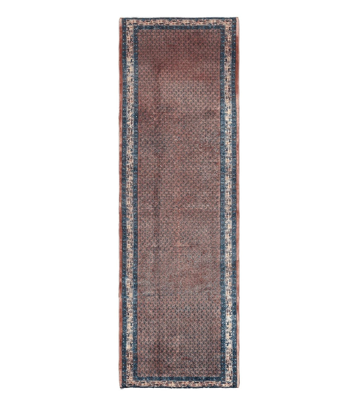 Antique Persian Seraband Runner 3.7 x 11 - Red, Wool, Mir Pattern - Jewel Rugs