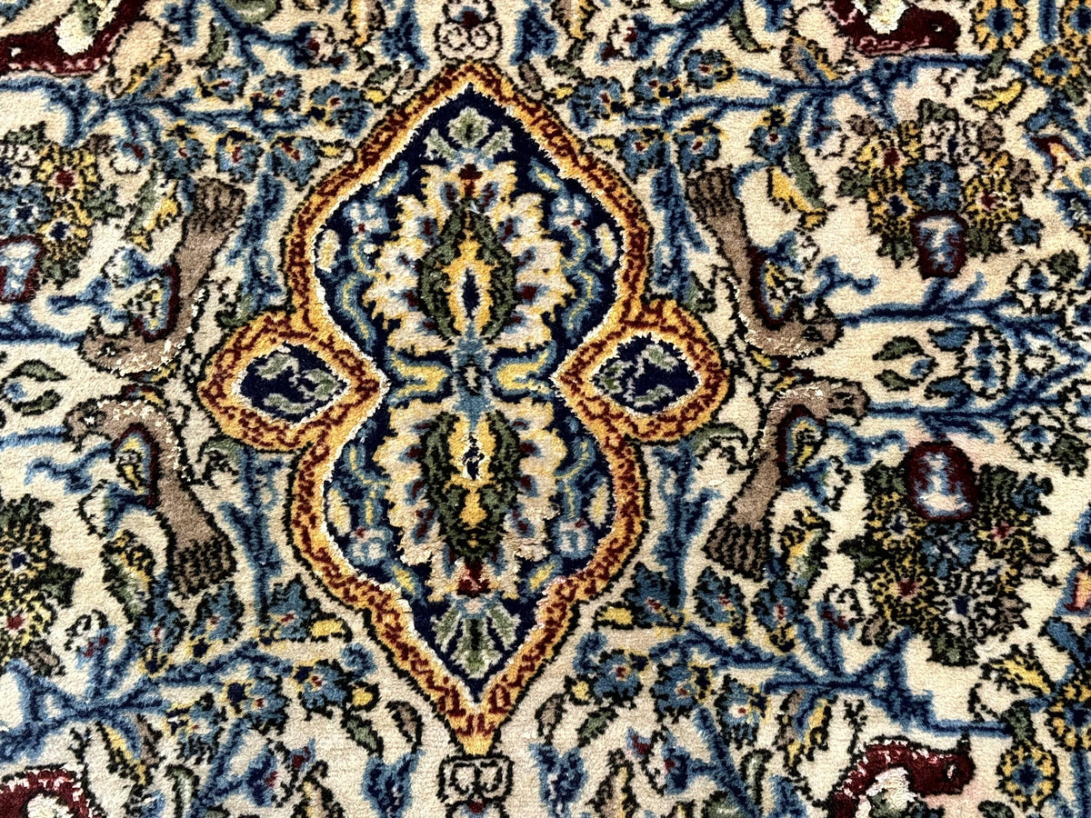 Persian Qum Tree of Life Rug 3.5 x 5.5, Animal Pictorials, Kork Wool with Silk Highlights - Jewel Rugs, view 5