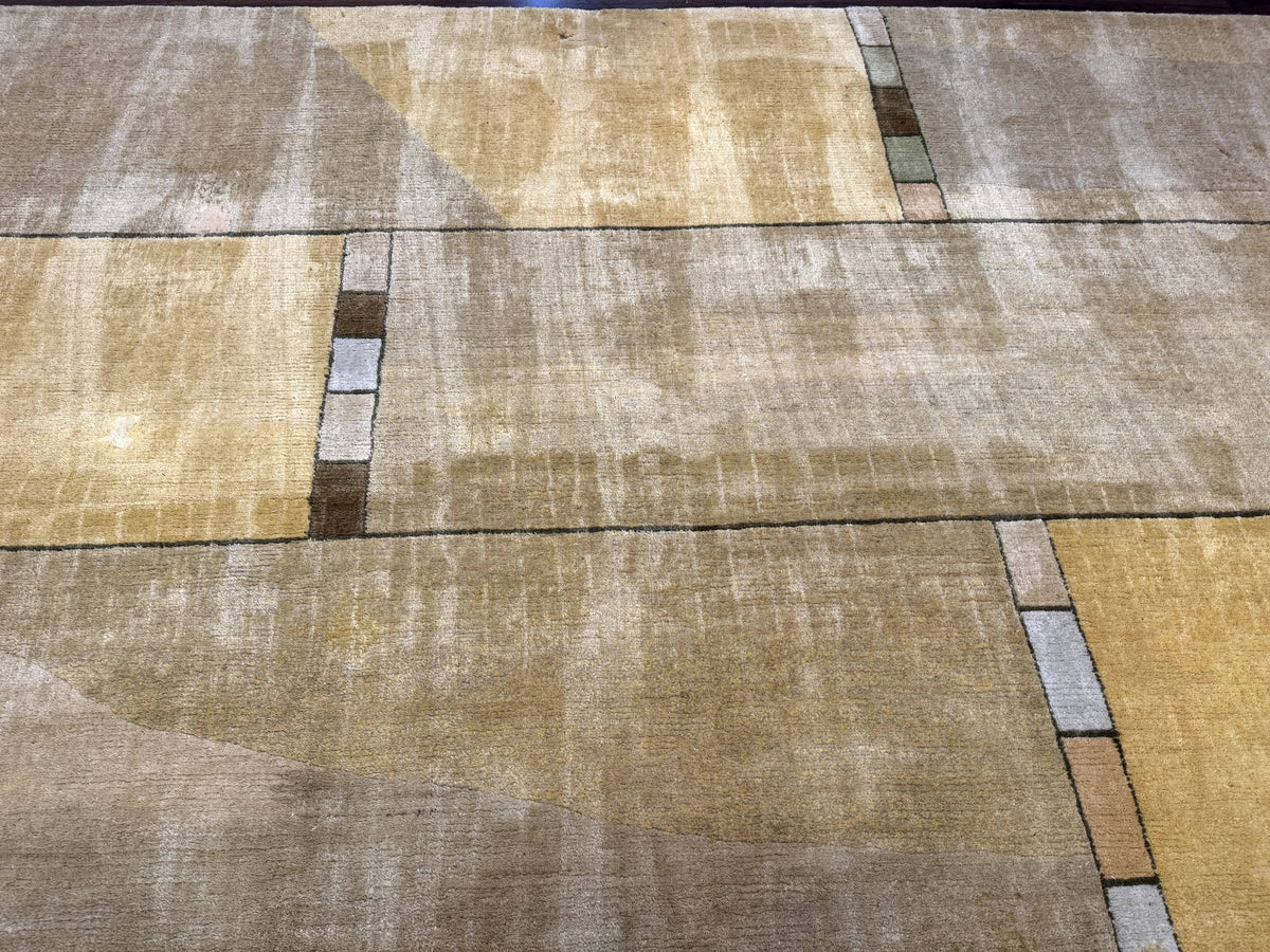 Tufenkian Tibetan Rug 12x16, Handmade Wool Modern Area Rug, Palace Size Carpet - Jewel Rugs, view 4
