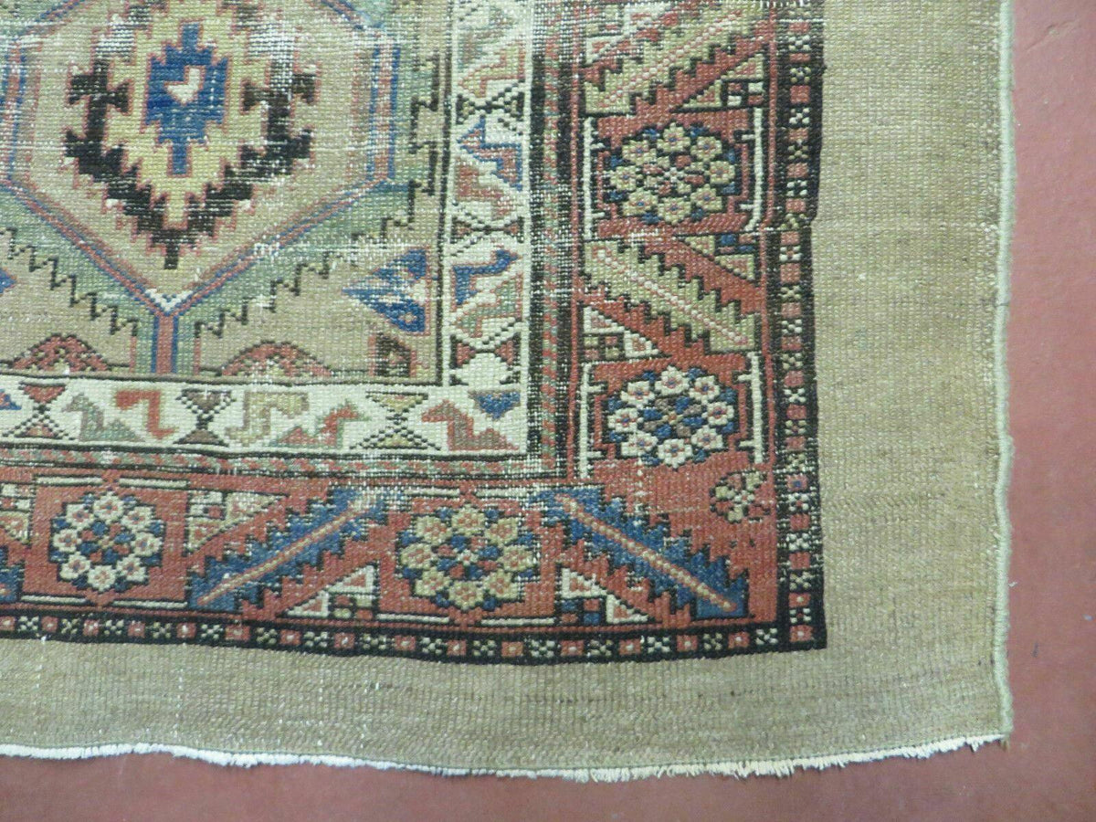 3'4" X 12' Antique Hand Made Turkish Wool Rug Runner Carpet Camel Hair Nice - Jewel Rugs, view 10