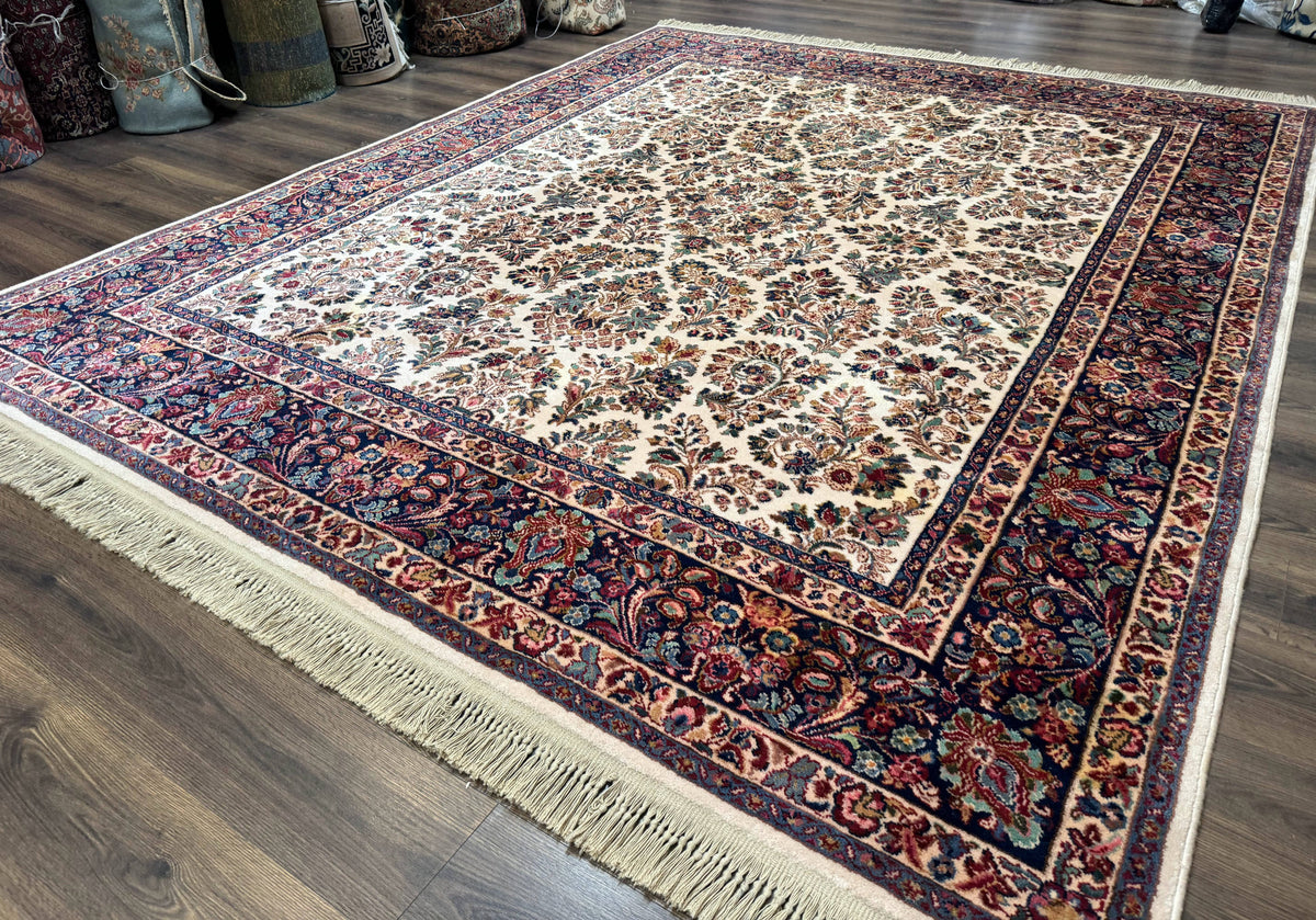 Karastan Rug 8.8 x 10.6 Ivory Sarouk #700/760, Wool Discontinued Original 700 Series - Jewel Rugs, view 2