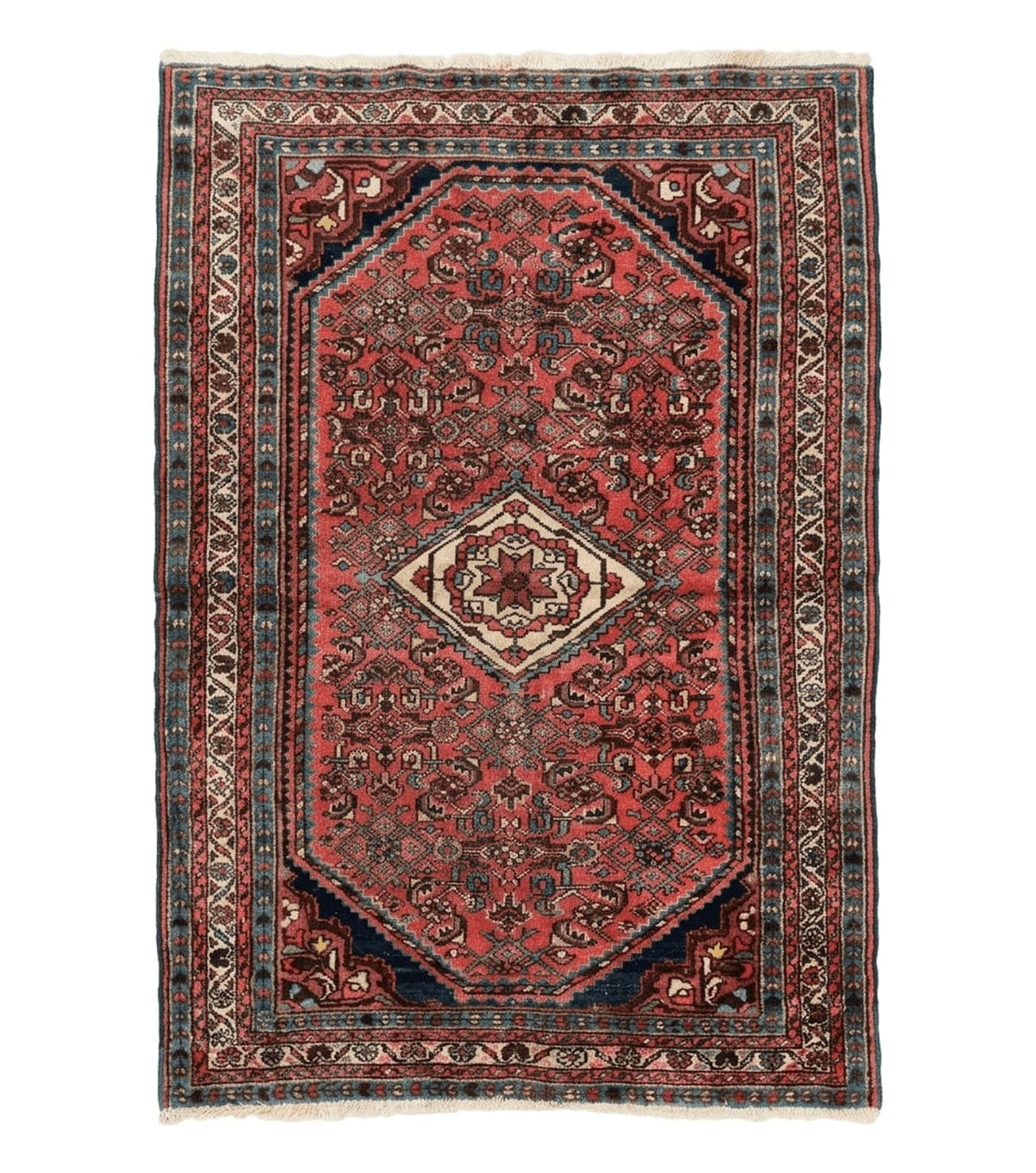 Antique Persian Tribal Rug 3.6 x 5, Hamadan Angelas Rug - Jewel Rugs