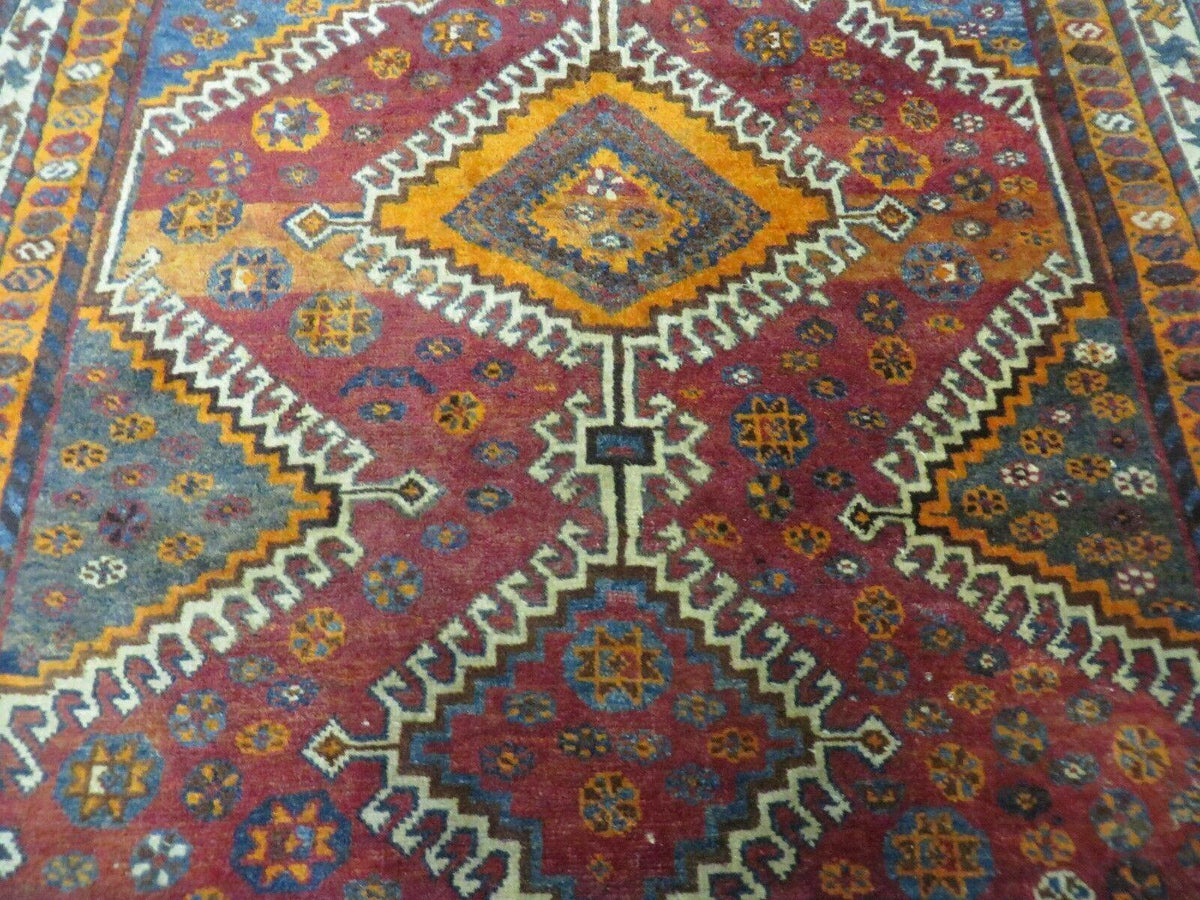4' X 7' Antique Handmade Tribal Turkish Wool Rug Nice - Jewel Rugs, view 12