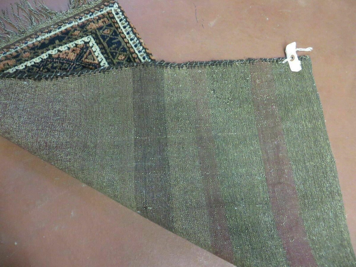 2' X 3' Antique Handmade Pakistani Bokhara Turkoman Balouchi Wool Rug Mat Nice - Jewel Rugs, view 11