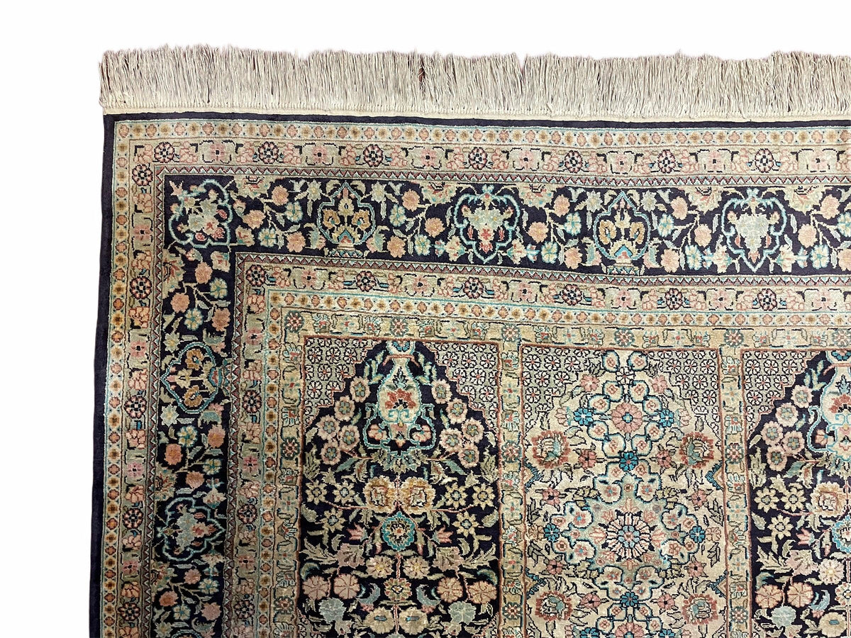 4' X 6' Vintage Fine Hand Made Turkish Oriental Silk Rug 400 KPSI Wow - Jewel Rugs, view 7