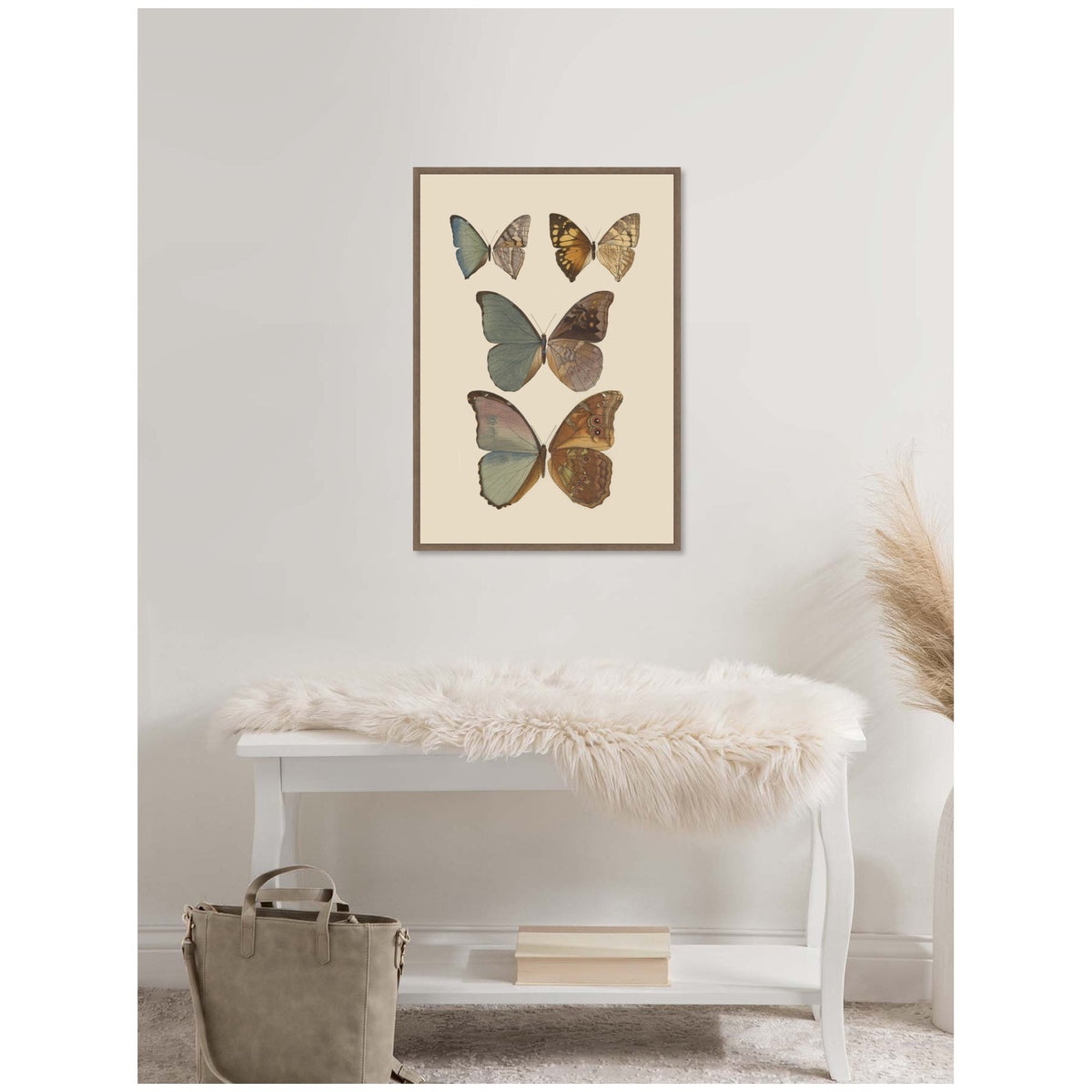 Exotische schmetterlinge Pl 067 by Otto Staudinger by Nostalgia Prints Framed Canvas Wall Art Print