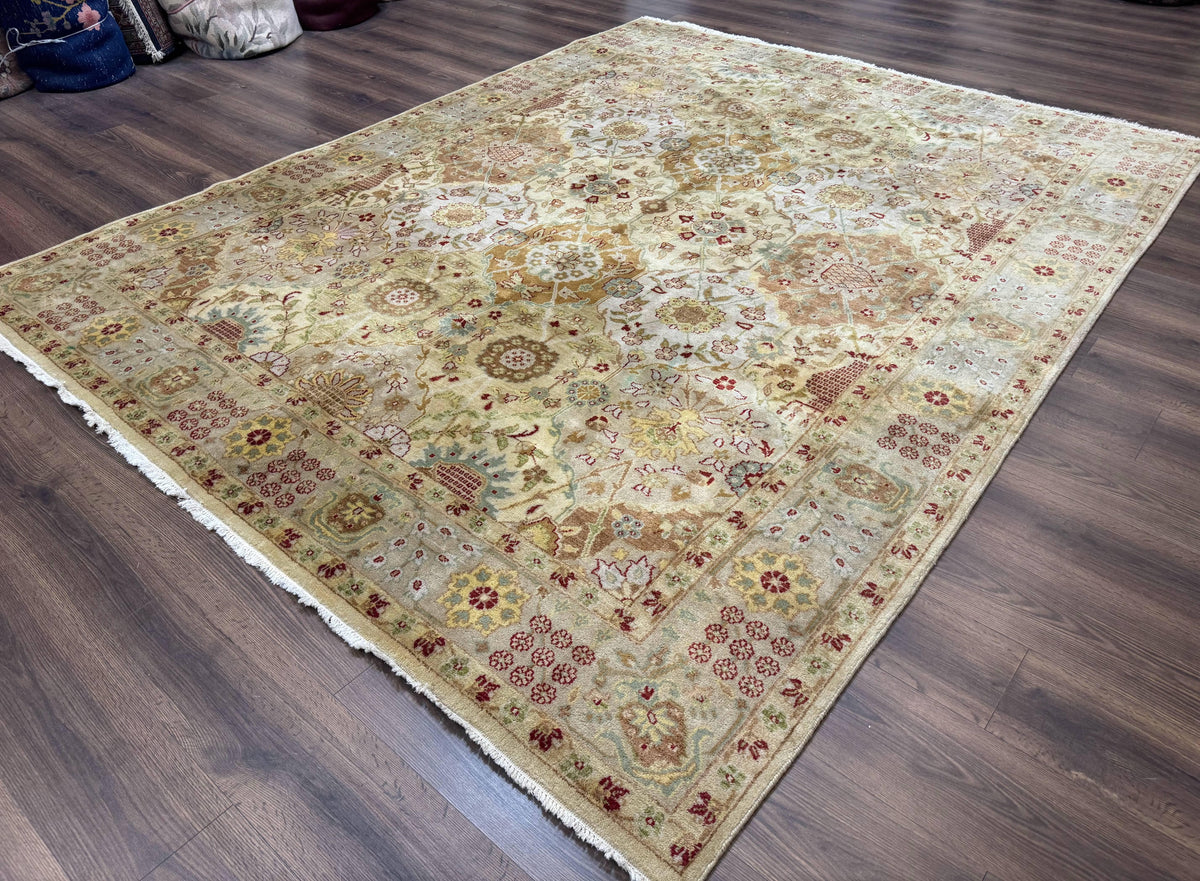 Indo Persian Rug 8x10, Indian Rug, Soft Wool Rug, Oushak Style Rug, Handmade Rug - Jewel Rugs, view 3