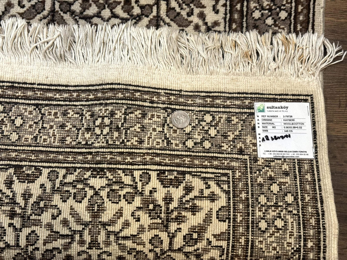 Small Turkish Kayseri Rug 2x3, Allover Pattern - Jewel Rugs, view 8