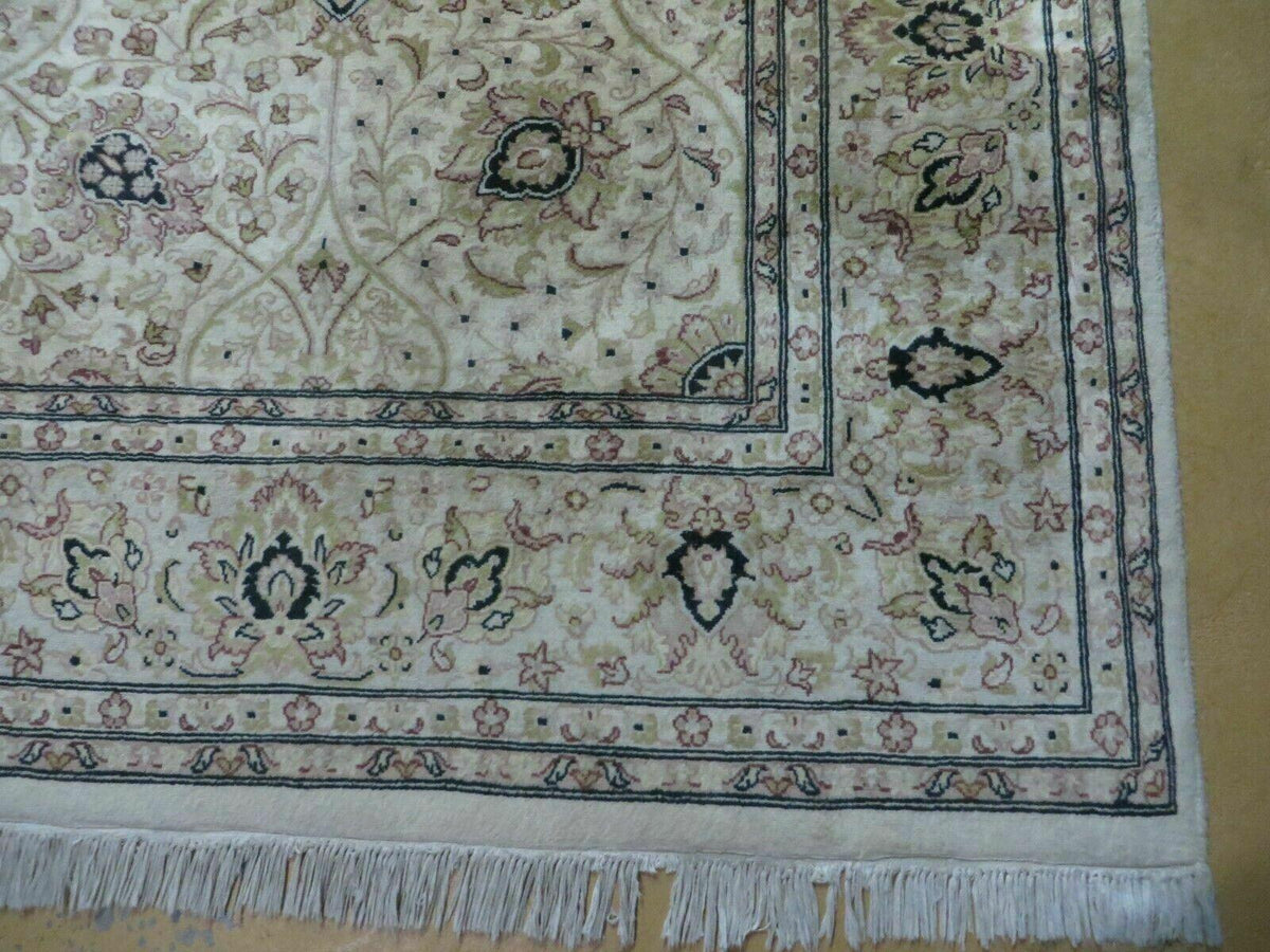 6' X 9' Vintage Fine Handmade Pakistan Oriental Floral Wool Rug Carpet Nice - Jewel Rugs, view 9