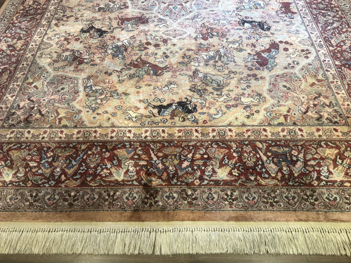 Karastan Rug 8.8 x 12 Persian Hunting Rug #723, Wool Area Rug - Jewel Rugs, view 5