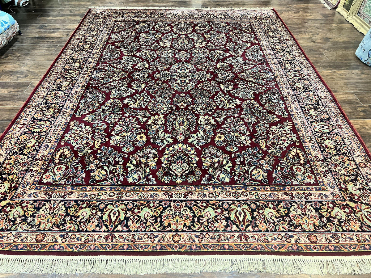 Karastan Rug 9x12 Red Sarouk #785, Wool Karastan Carpet, Discontinued Vintage, Original 700 Series, Karastan Area Rug - Jewel Rugs, view 2