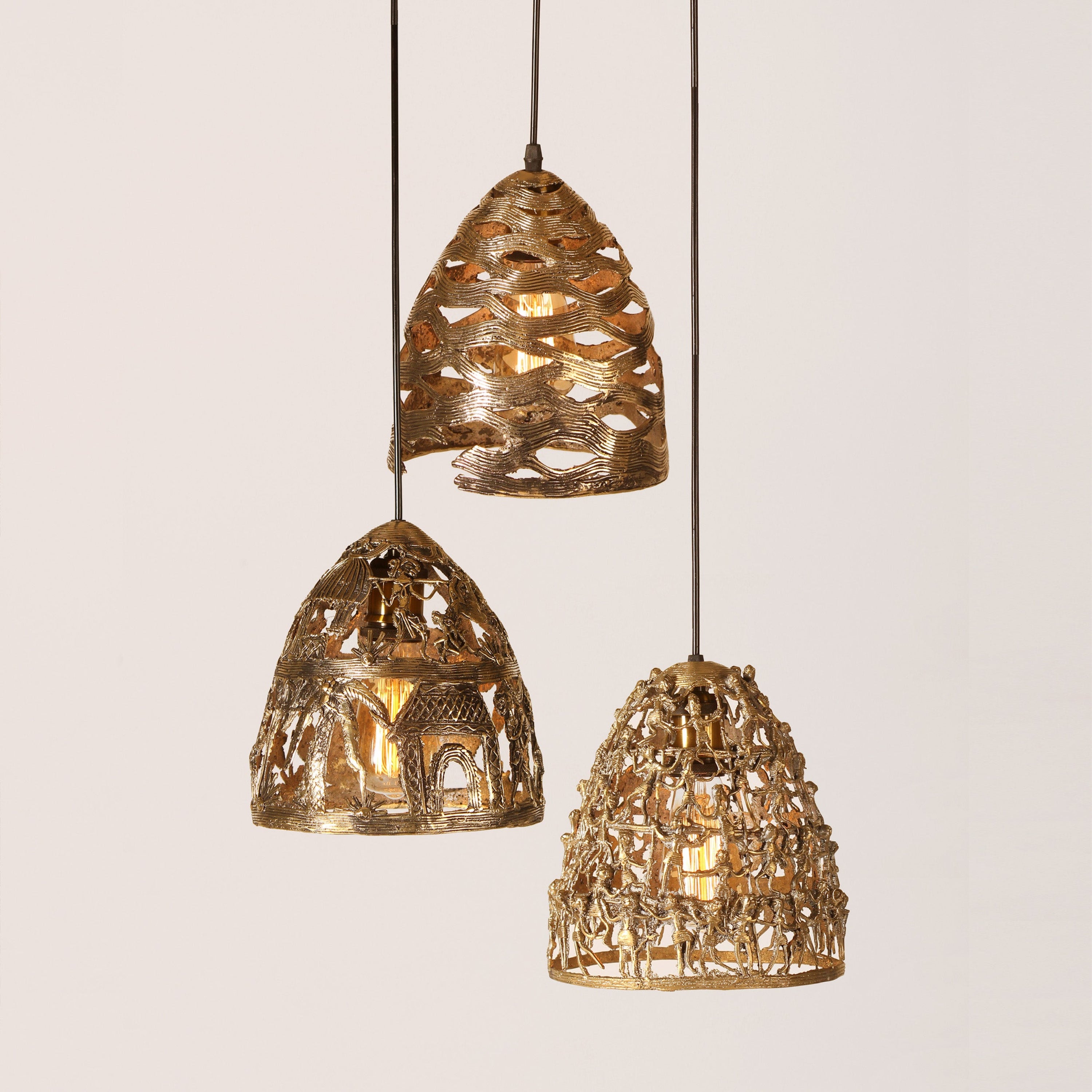 Tribal Brass Lamp image 4