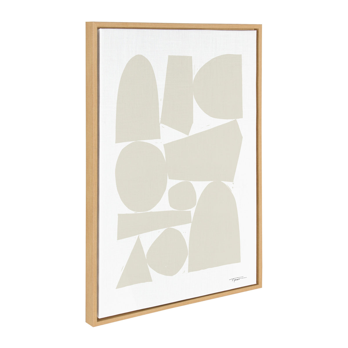 Sylvie Constructed II Neutral Framed Canvas by Statement Goods