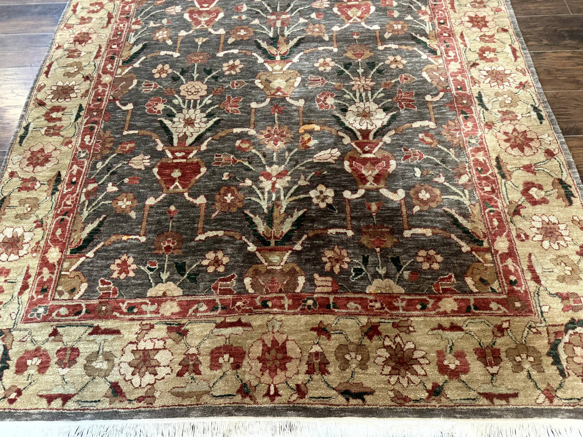 Pak Persian Mahal Rug 6x9, Floral Handmade Wool Traditional Oriental Carpet - Jewel Rugs, view 6