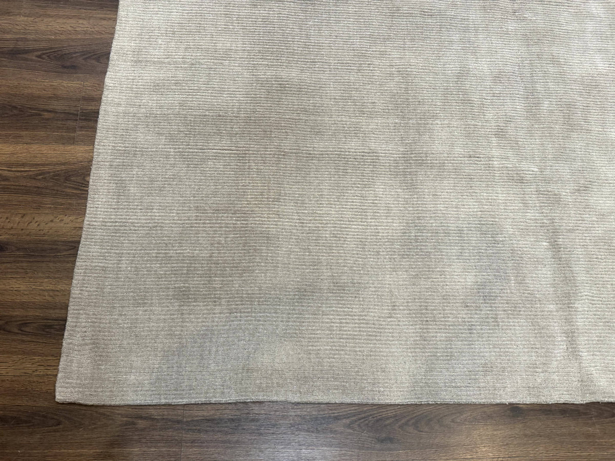 Tibetan Rug 8x10 Taupe Handmade Wool Modern Contemporary Carpet - Jewel Rugs, view 9