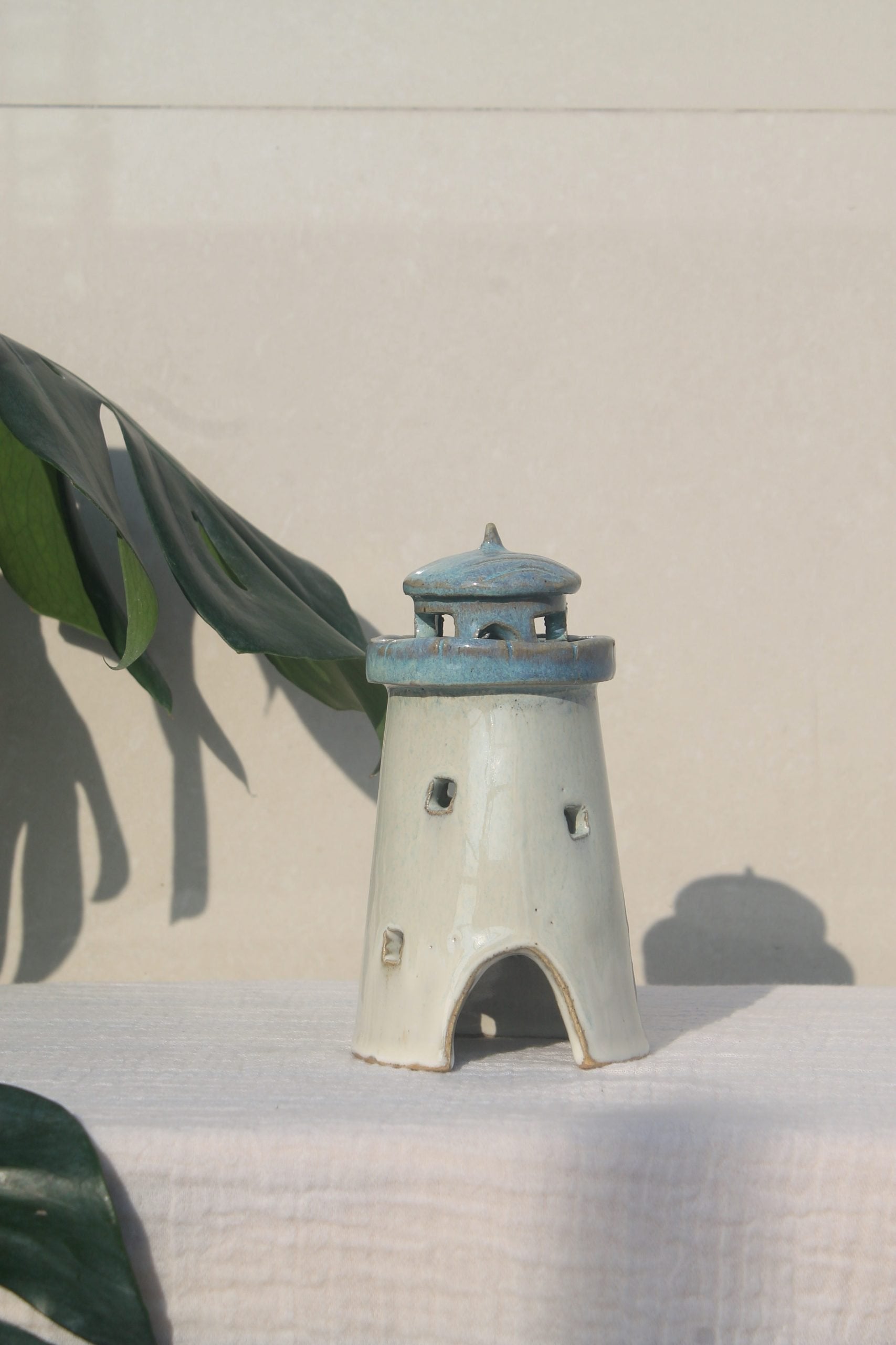 Light Houses with pebbles - Set of 2 image 1