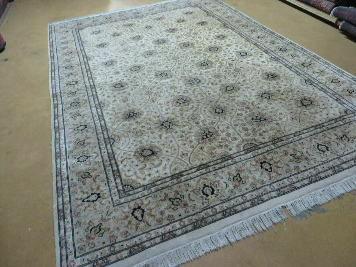 6' X 9' Vintage Fine Handmade Pakistan Oriental Floral Wool Rug Carpet Nice - Jewel Rugs, view 2