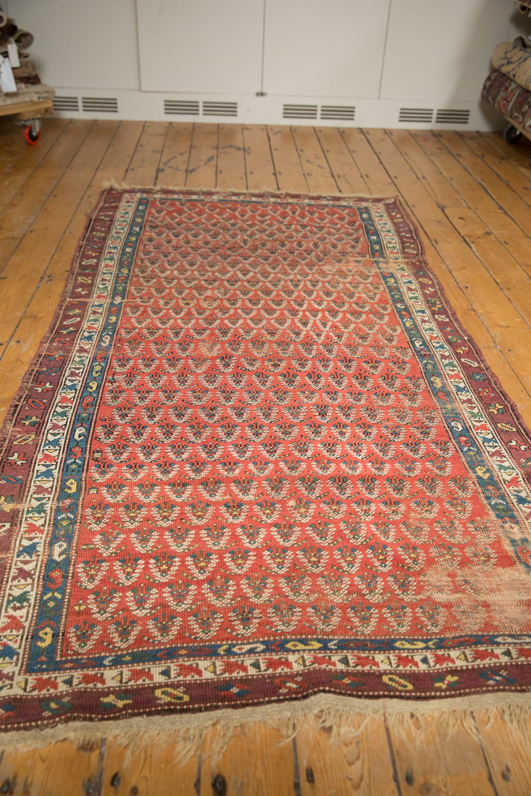 4x8 Antique Caucasian Rug Runner