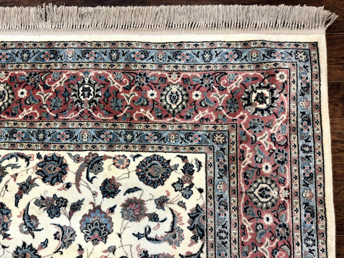 Karastan Rug 8.8 x 12, Ivory Rose Kashan #768, Wool Pile Karastan Carpet, Original 700 Series, Rare, Discontinued, Vintage - Jewel Rugs, view 7