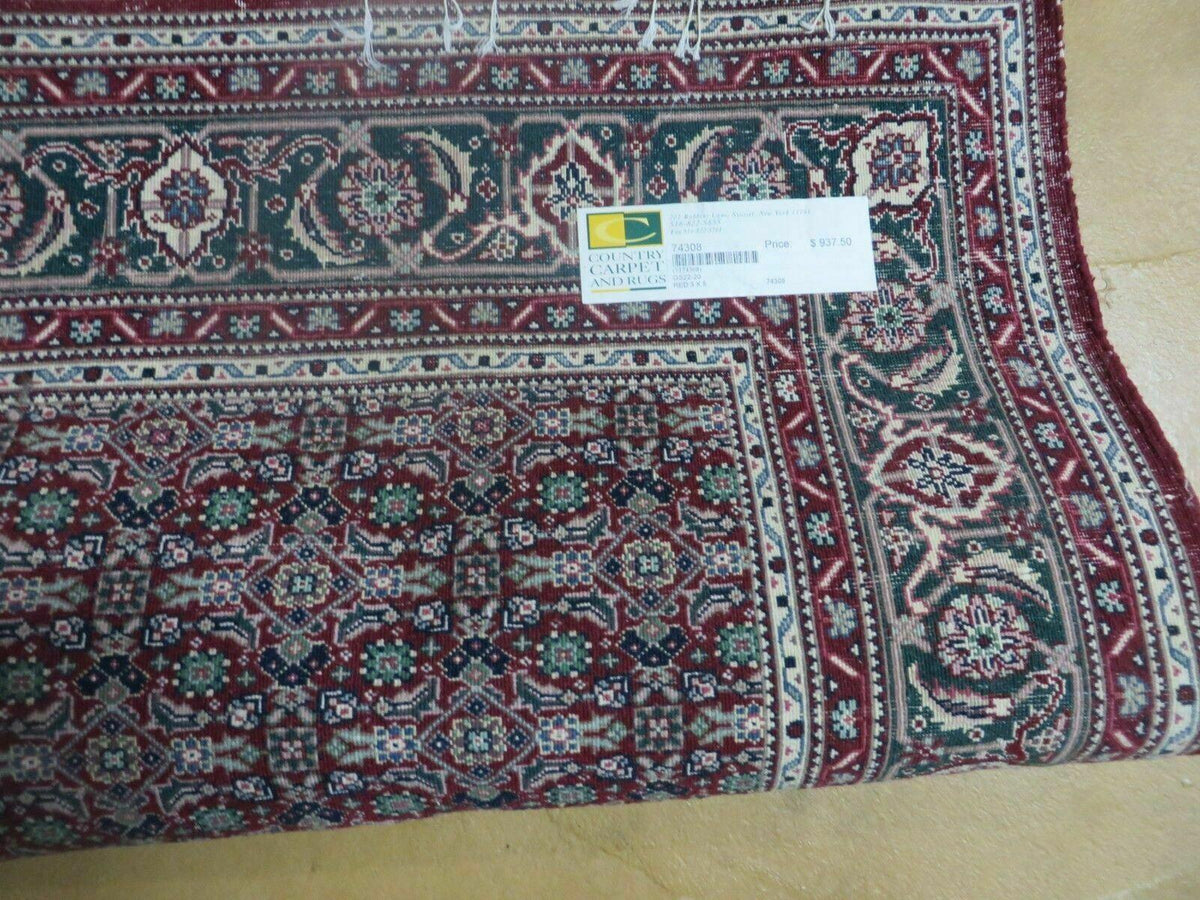 3' X 5' Vintage Fine Handmade Indian Amritsar Wool Silk Rug Nice - Jewel Rugs, view 10