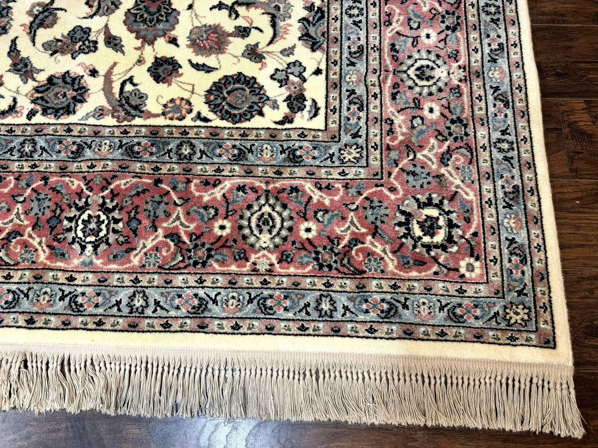 Karastan Rug 8.8 x 12, Ivory Rose Kashan #768, Wool Pile Karastan Carpet, Original 700 Series, Rare, Discontinued, Vintage - Jewel Rugs, view 9