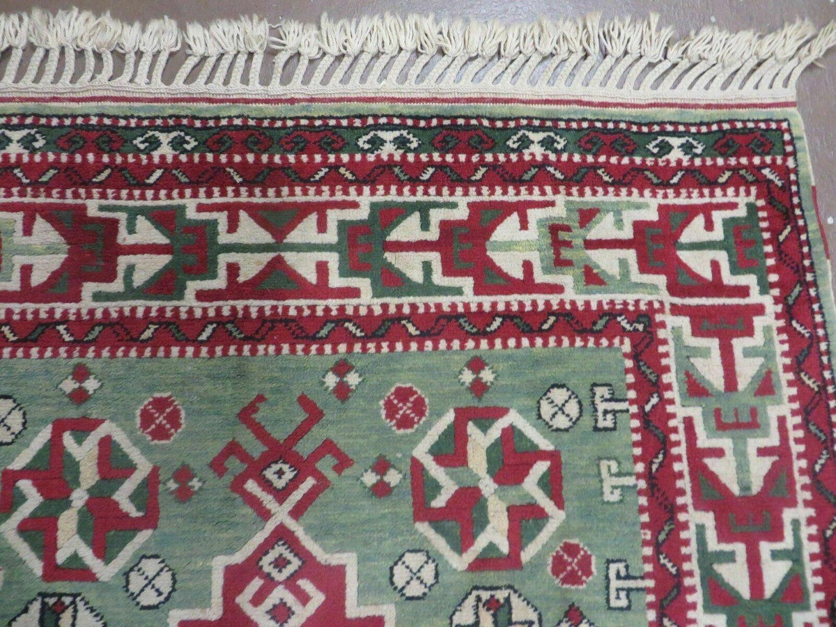 4' X 6' Vintage Handmade Turkish Kazak Design Wool Rug Carpet Nice - Jewel Rugs, view 7