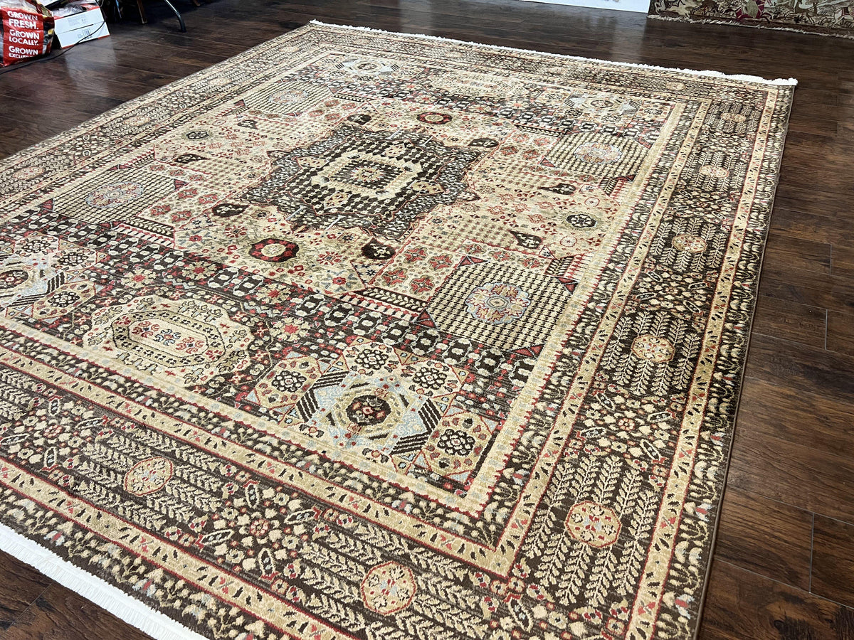 Room Sized Oriental Rug 10x11, Power Loomed Carpet, Tan Brown, Unique Loom - Jewel Rugs, view 2