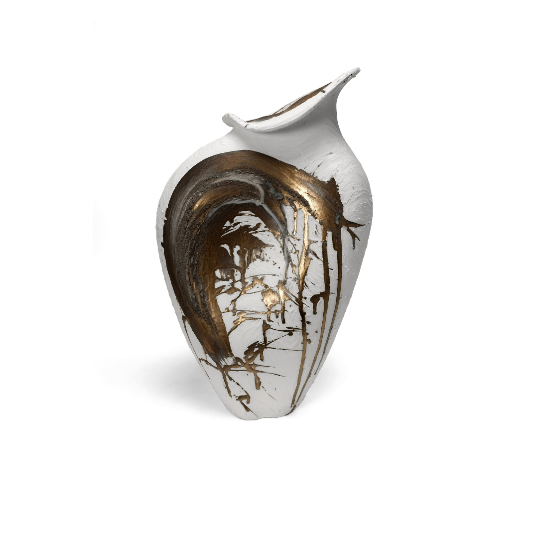 Vessel in White and Gold - No 119 image 0