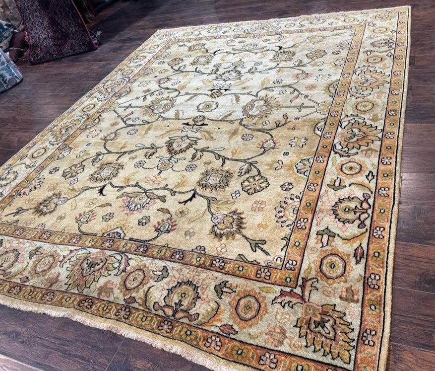 Turkish Oushak Rug 8x10, Vintage Wool Carpet - Jewel Rugs, view 3