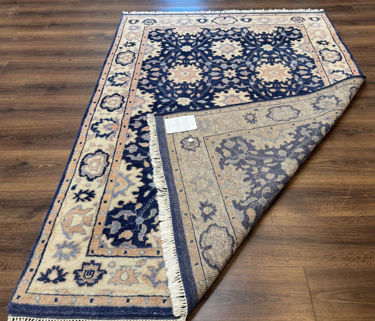 Blue and Beige Indian Rug, Indo Persian Carpet - Jewel Rugs, view 10