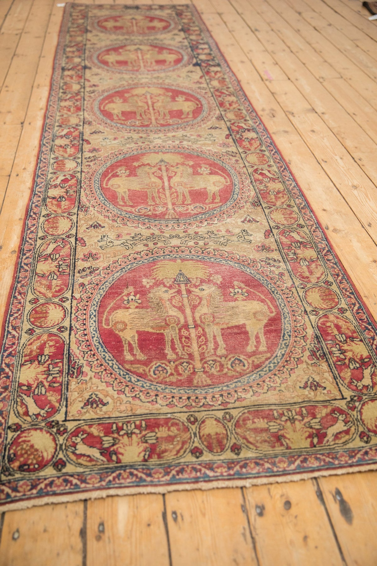 3x11.5 Antique Kerman Rug Runner