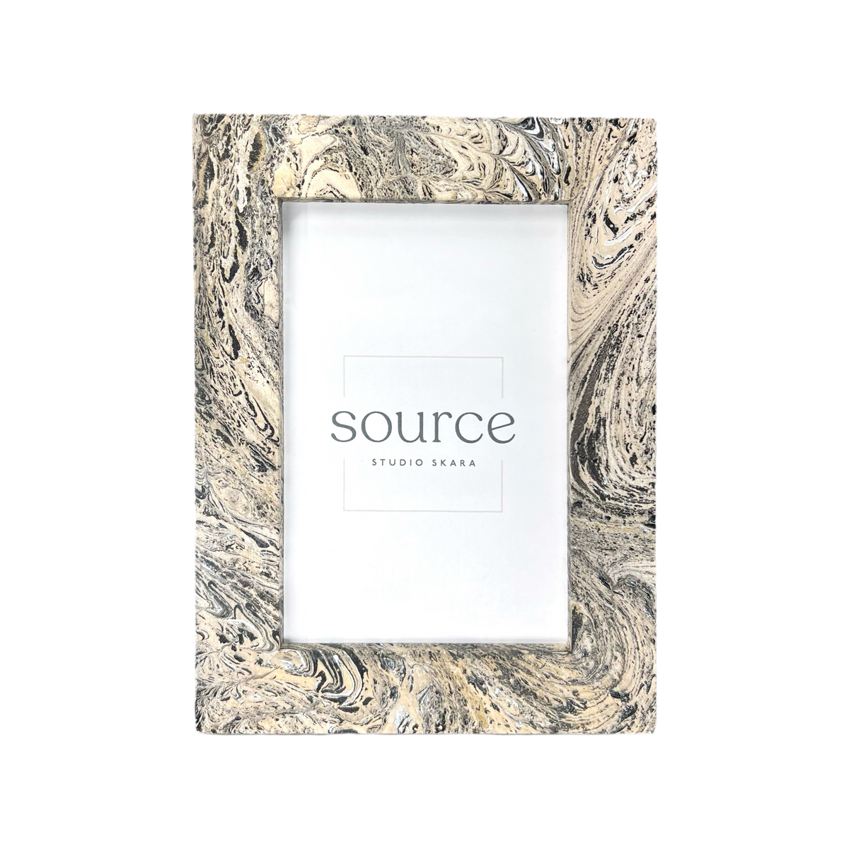 Neue Hand Marbled Wood Picture Frame (4x6) - Source by Studio Skara, view 2