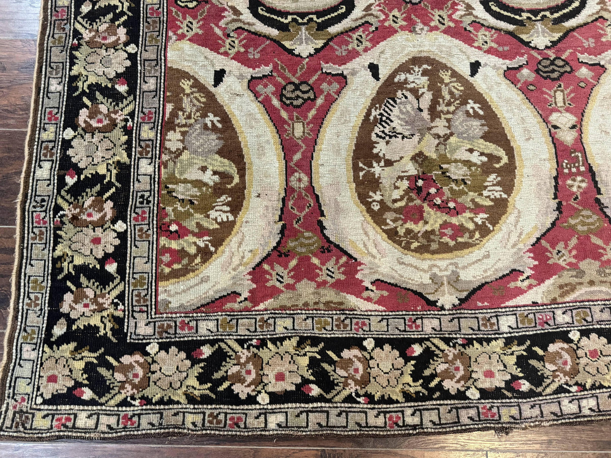 Antique Caucasian Karabakh Rug 5x10 - Jewel Rugs, view 9