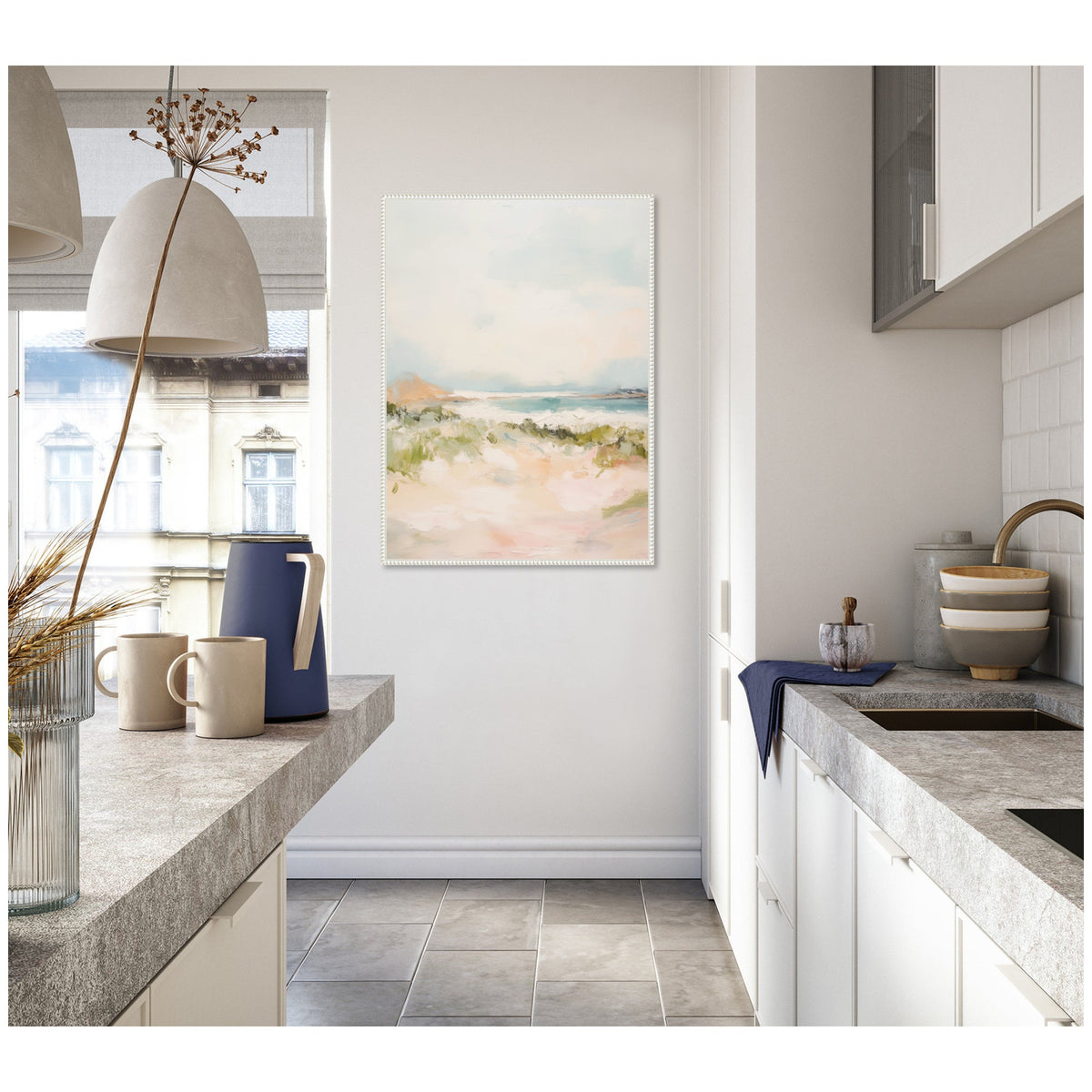 Tranquil Landscape III expansion by Amy Lighthall Framed Canvas Wall Art Print
