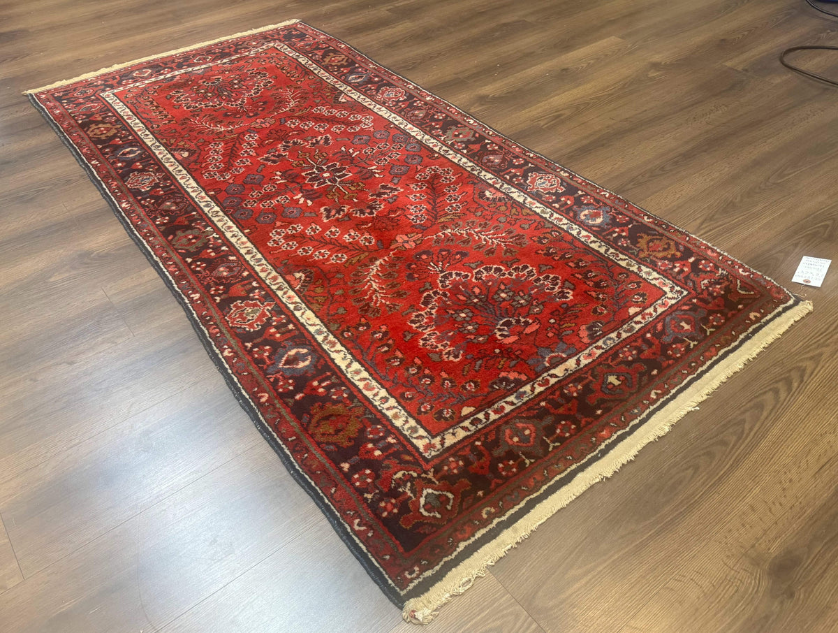 Red Persian Rug 2.6 x 6.8, Floral, Antique Per'sian Carpet, Persian Malayer Rug, Hamadan Rug - Jewel Rugs, view 12