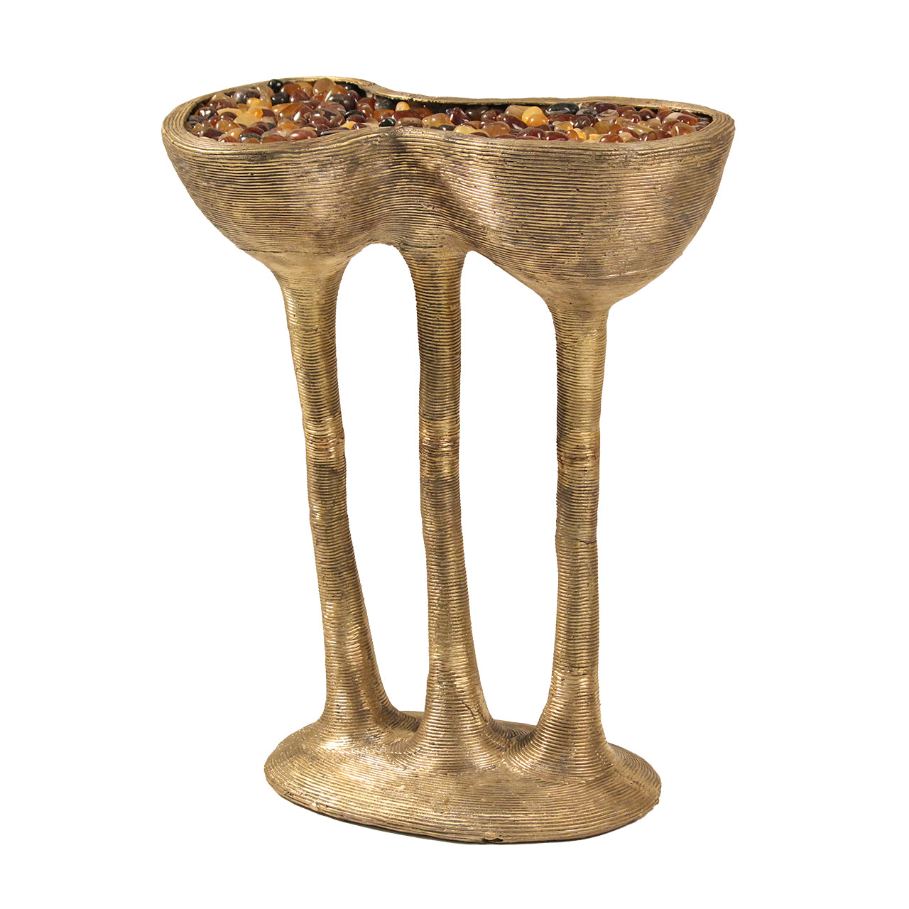 Lotus Pod Brass Side Table image 0