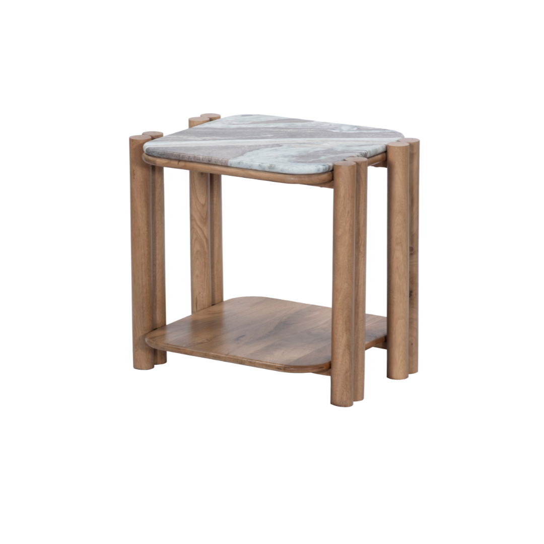 Myrina Marble-Top Side Table image 0